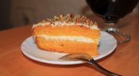 Морковно-апельсиновое пирожное