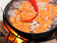 Шурпа из баранины на костре для вкусного отдыха