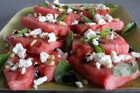 Салат с арбузом. Две оригинальные закуски