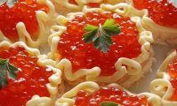 Рецепты с красной икрой для праздничного стола