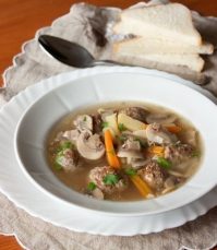 Грибной суп с фрикадельками — кулинарный шедевр