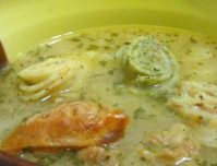 Необычный но вкусный суп с куриным филе и ананасами
